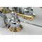 Kingston Brass KB944BL Mini-Widespread Bathroom Faucet, Polished Chrome/Polished Brass KB944BL - alternate 3